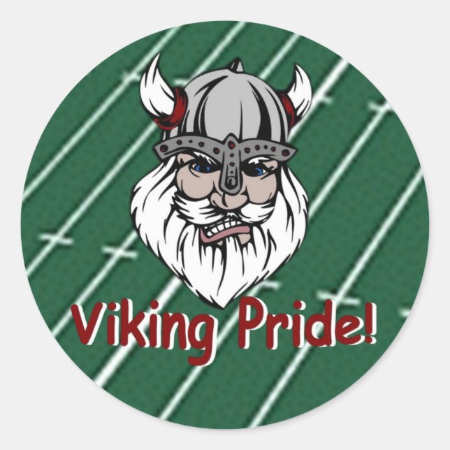 Lowndes Viking Pride Classic Round Sticker (Front)