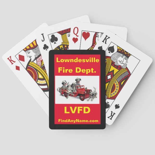 Lowndesville VFD Dalmations Playing Cards (Back)