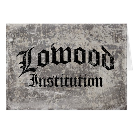 Lowood Institution Cards (Front Horizontal)
