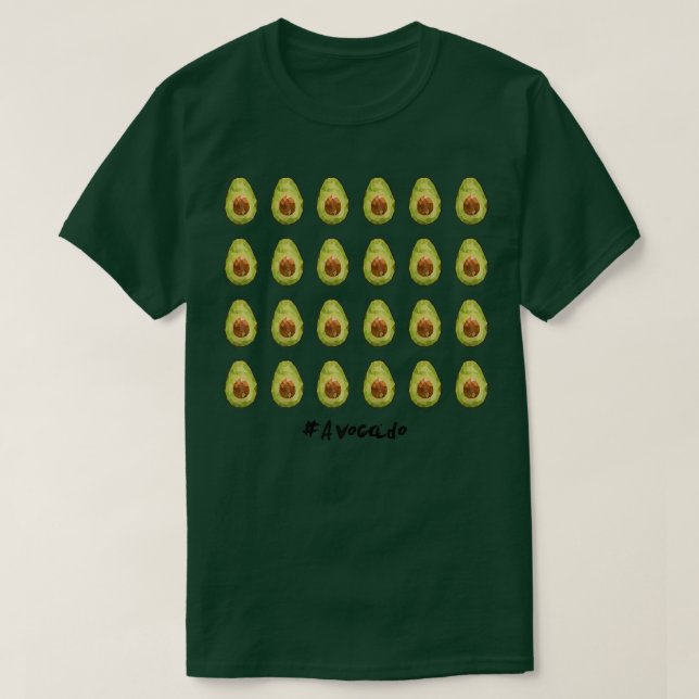 LowPolyArt Hashtag Avocado Parade  T-Shirt (Design Front)