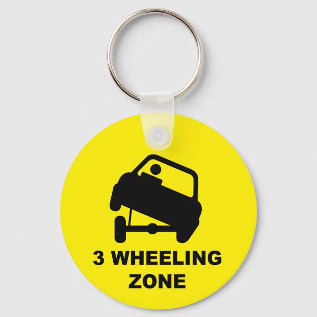 Lowrider 3 Wheeling Zone Keychain (Front)