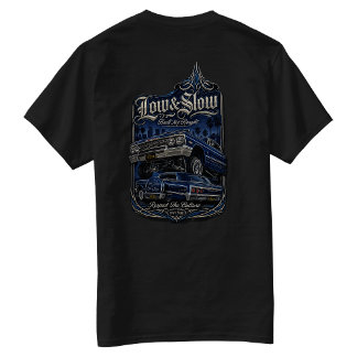 Lowrider Built Not Bought back-hit T-shirt
