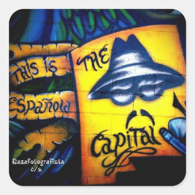 Lowrider Capital Square Sticker (Front)