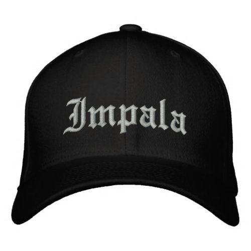 Lowrider Chevy Impala Old School Low Rider Silver Embroidered Baseball Cap