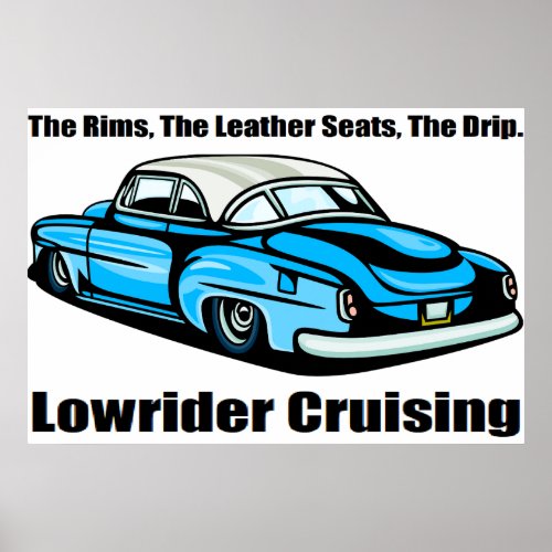 Lowrider Cruising Poster