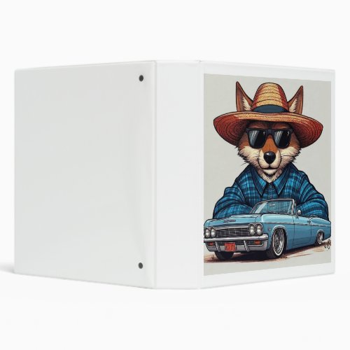Lowrider Fox 3 Ring Binder