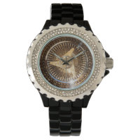 Lowrider Gold Wire Wheels Watch