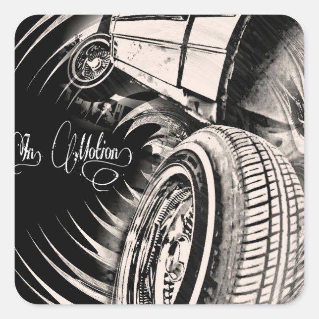 LOWRIDER SQUARE STICKER (Front)