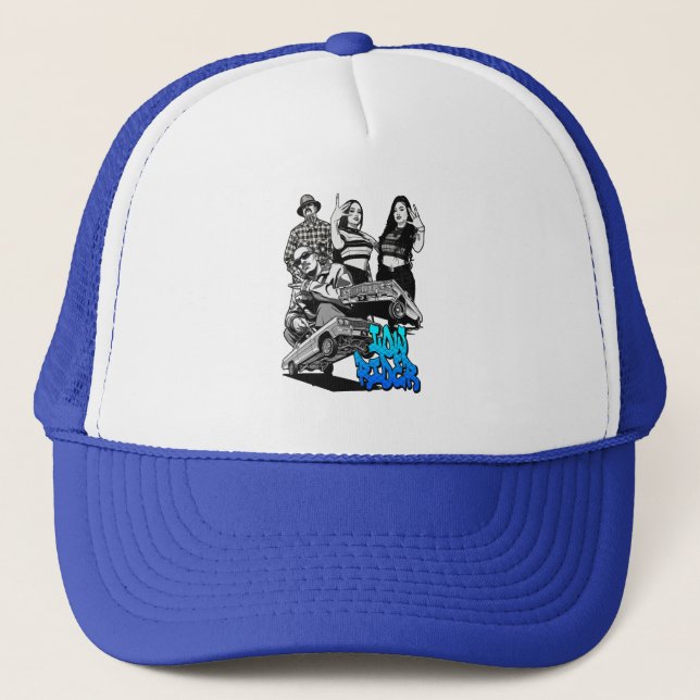 Lowrider Urban Art – Chicano Streetwear Culture Trucker Hat (Front)