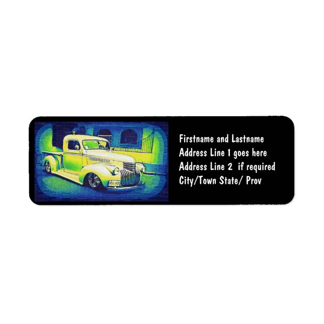 Lowrider Vintage Automobile Label (Front)