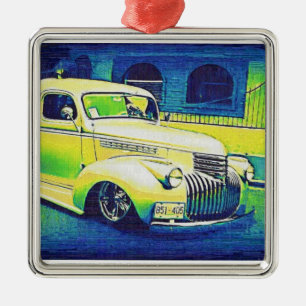 Lowrider Vintage Automobile Metal Ornament