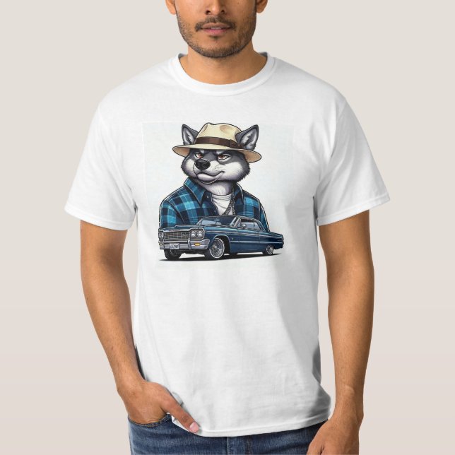 Lowrider Wolf T-Shirt (Front)