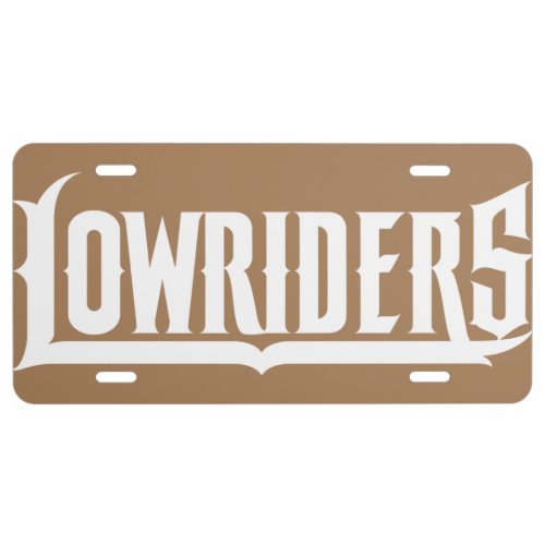 lowriders license plate