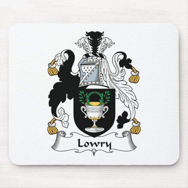 Lowry Family Crest Mouse Pad (Front)