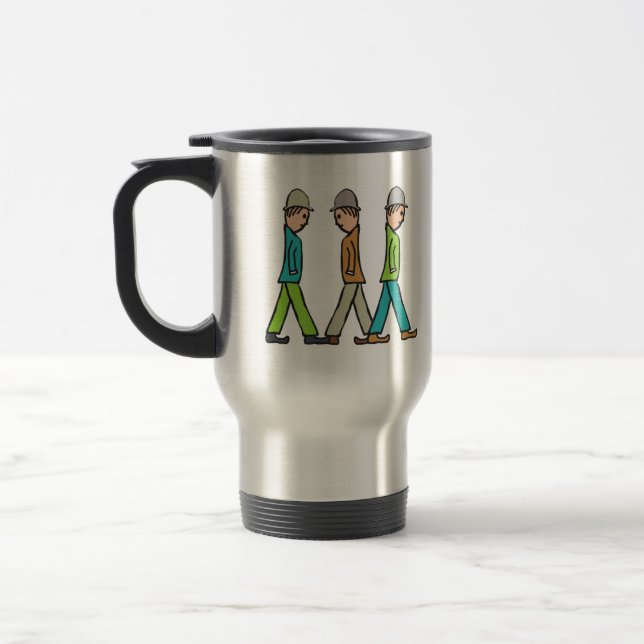 Lowry Matchstick Men Travel Mug (Left)