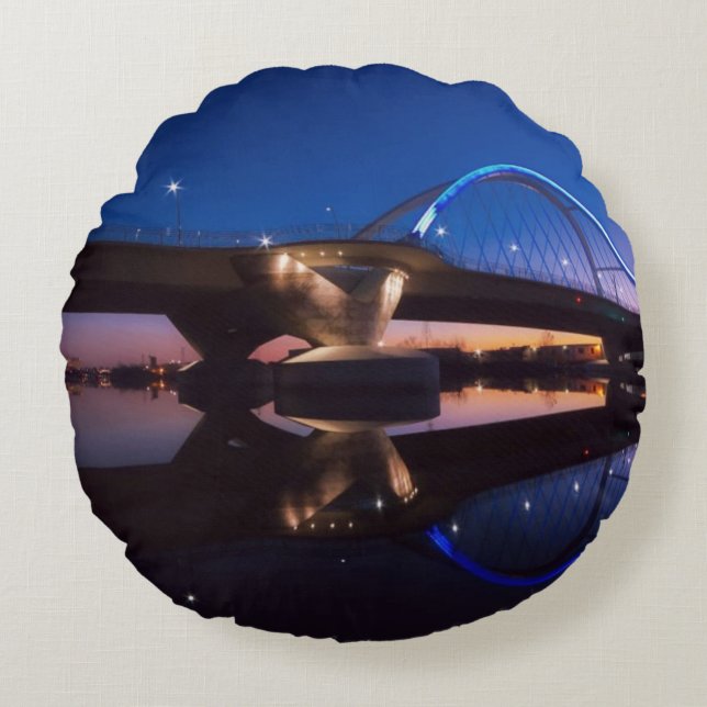 Lowry Sunset Round Pillow (Front)