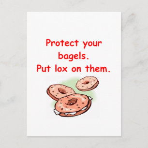 lox and bagels postcard