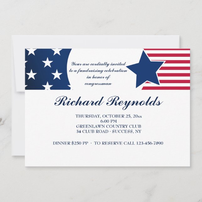 Loyal American Patriotic Invitation (Front)