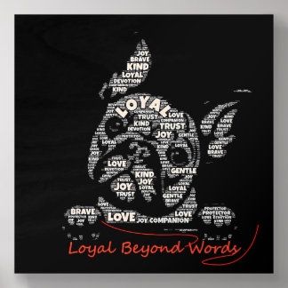 Loyal Beyond Words Wood Photo Tile