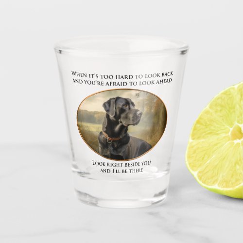 Loyal Black Lab Shot Glass