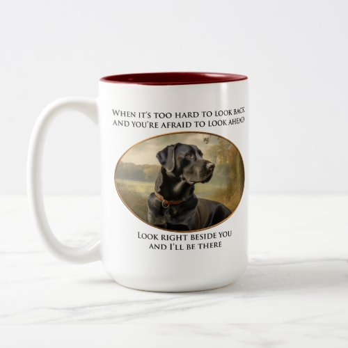 Loyal Black Lab Two_Tone Coffee Mug