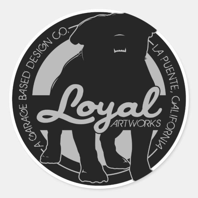 Loyal bulldog sticker (Front)