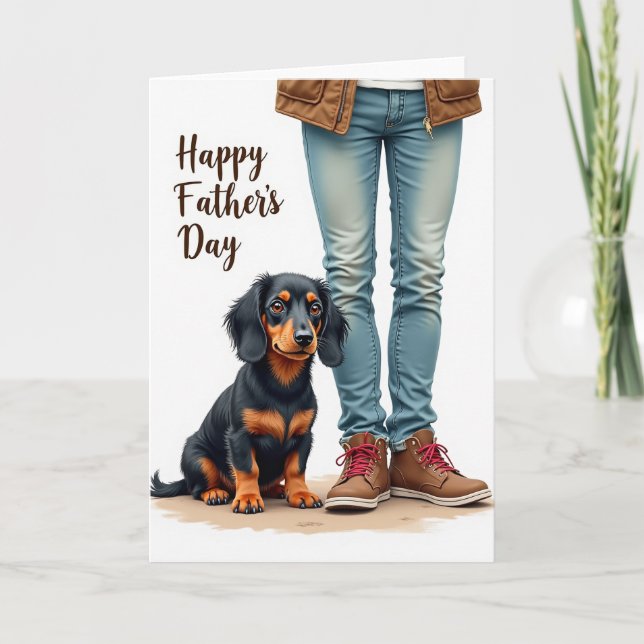 Loyal Dog Fathers Day Card (Front)