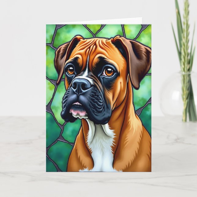 Loyal Fathers Day Portrait Card (Front)