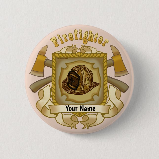 Loyal Firefighter  Button (Front)