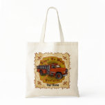 Loyal Firefighter Firetruck tote bag
