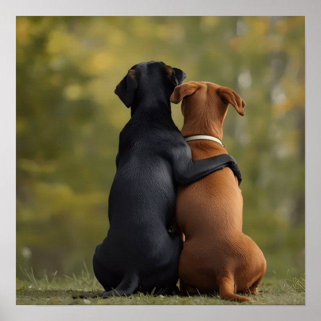 Loyal Friends Dog Photography Poster (Front)