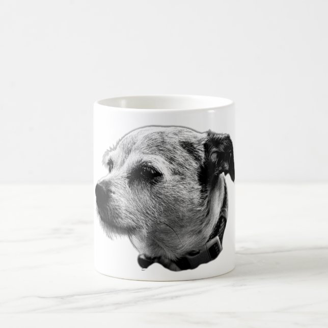 Loyal Gaze Terrier Mix Coffee Mug (Center)