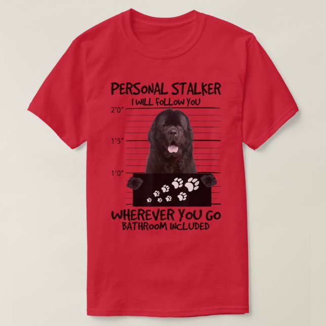 Loyal Newfoundland Dog Friend Dog Owner  T-Shirt (Design Front)