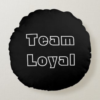 &#39;Loyal&#39; Polyester Round Pillow