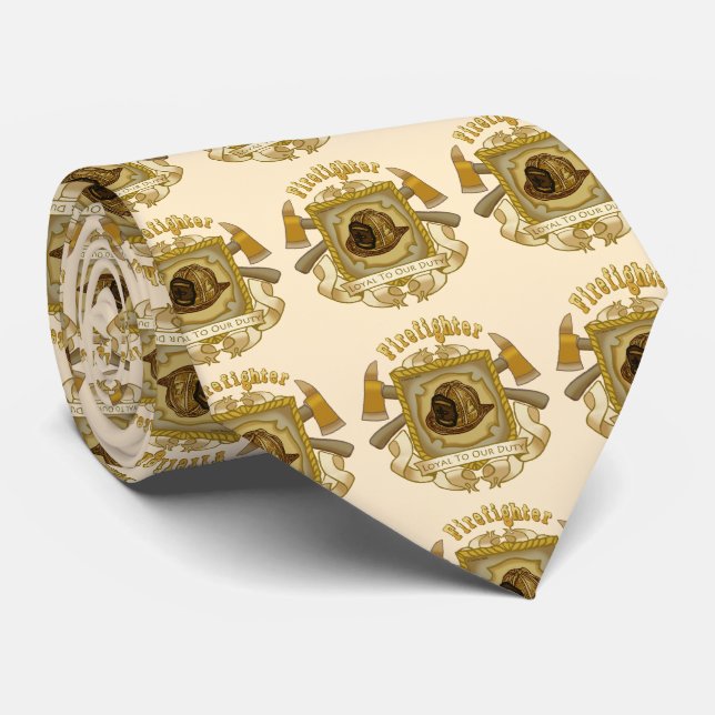 Loyal Shield Firefighter  tie (Rolled)