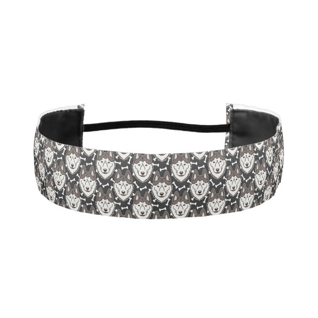 Loyal Siberian Husky Arctic Sled Dog Pet Puppy Athletic Headband (Front)