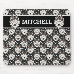 Loyal Siberian Husky Arctic Sled Dog Pet Puppy Mouse Pad