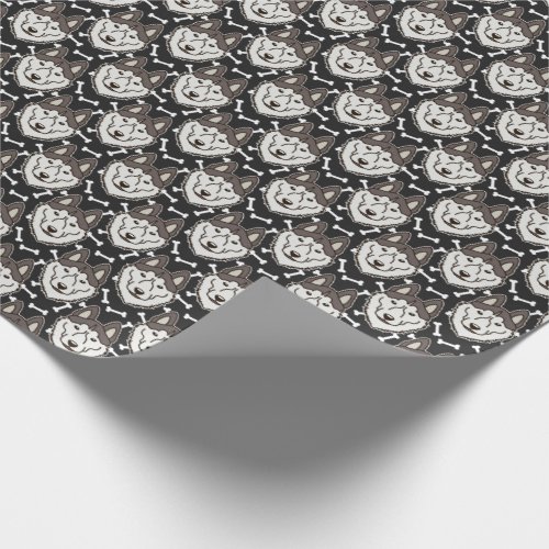 Loyal Siberian Husky Arctic Sled Dog Pet Puppy Wrapping Paper