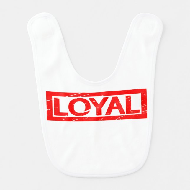 Loyal Stamp Baby Bib (Front)