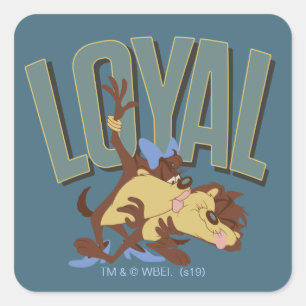 Loyal Tasmanian She-Devil & TAZ™ Square Sticker
