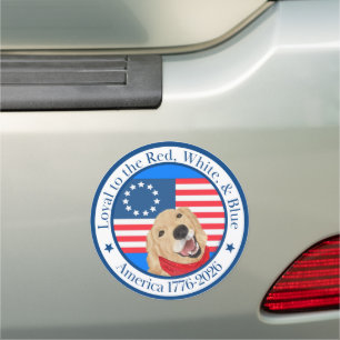 Loyal to the Red, White & Blue America 250 Car Magnet