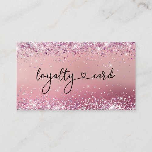 Loyalitt Karte Glitter 5 Nails Lashes Beauty Business Card