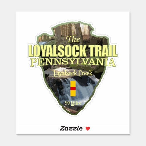 Loyalsock Trail arrowhead Sticker