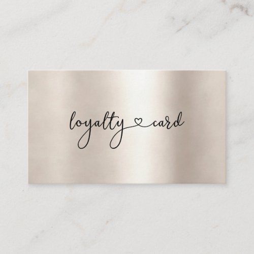 Loyalty 10 Nails Lashes Beauty Business Card