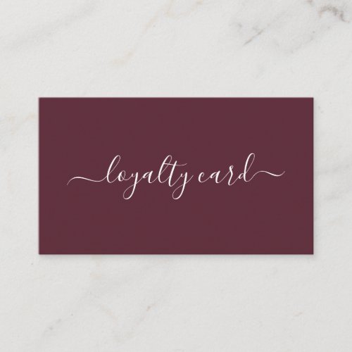 Loyalty 10 Nails Lashes Beauty Business Card