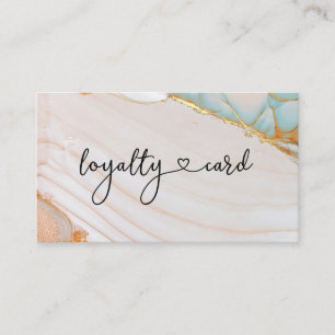 Loyalty 10 Nails Lashes Beauty Business Card