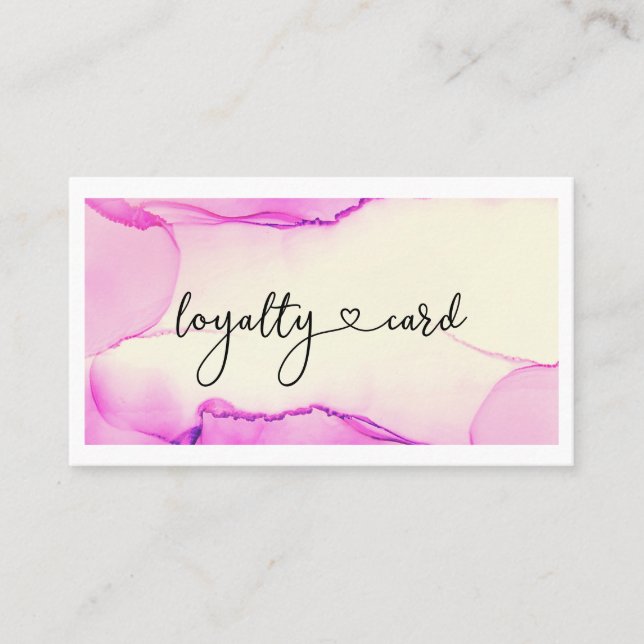 Loyalty 10 Nails Lashes Beauty Business Card (Front)
