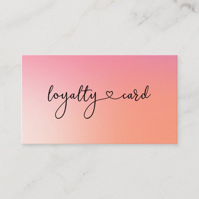 Loyalty 10 Nails Lashes Beauty Business Card (Front)