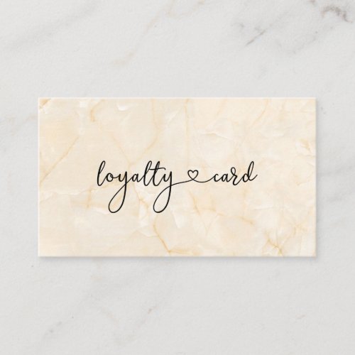 Loyalty 10 Nails Lashes Beauty Marble  Business Card