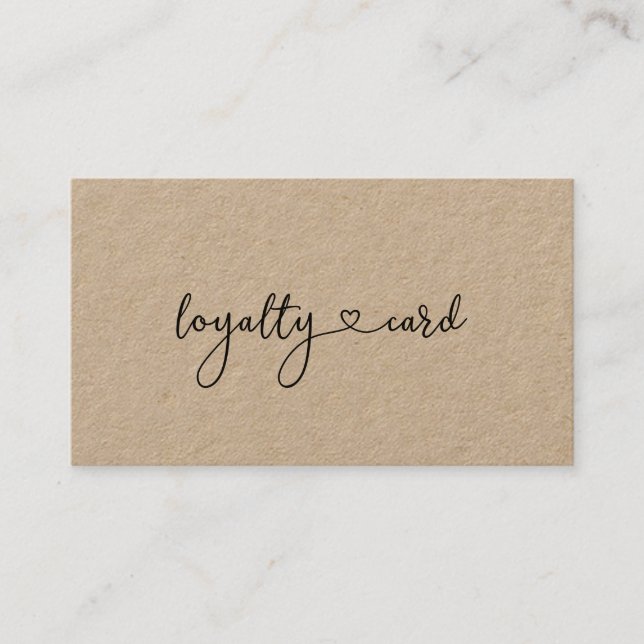 Loyalty 10 Nails Lashes Business Card Business Car (Front)